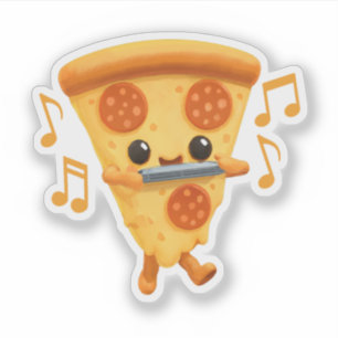 Slice Playing a Harmonica Aufkleber