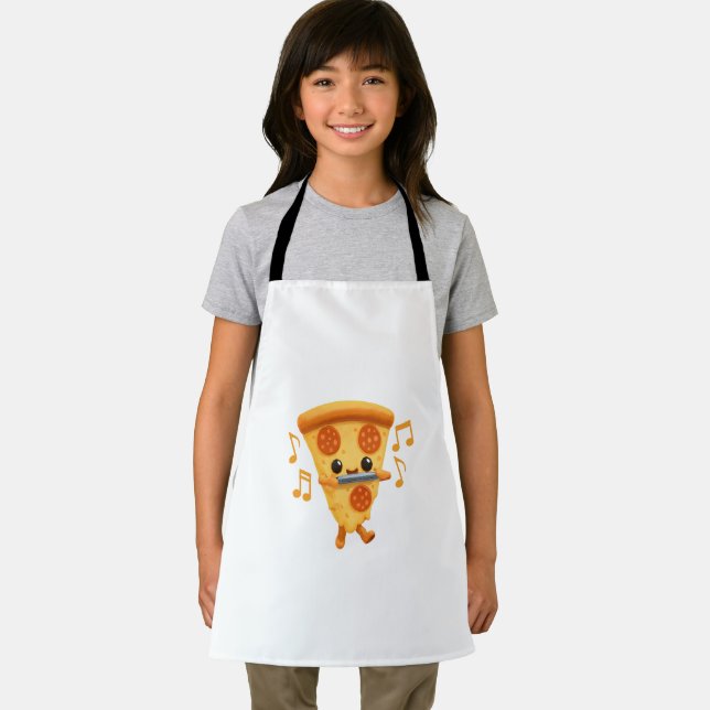 Slice Playing a Harmonica Niedlich Schürze (Insitu)