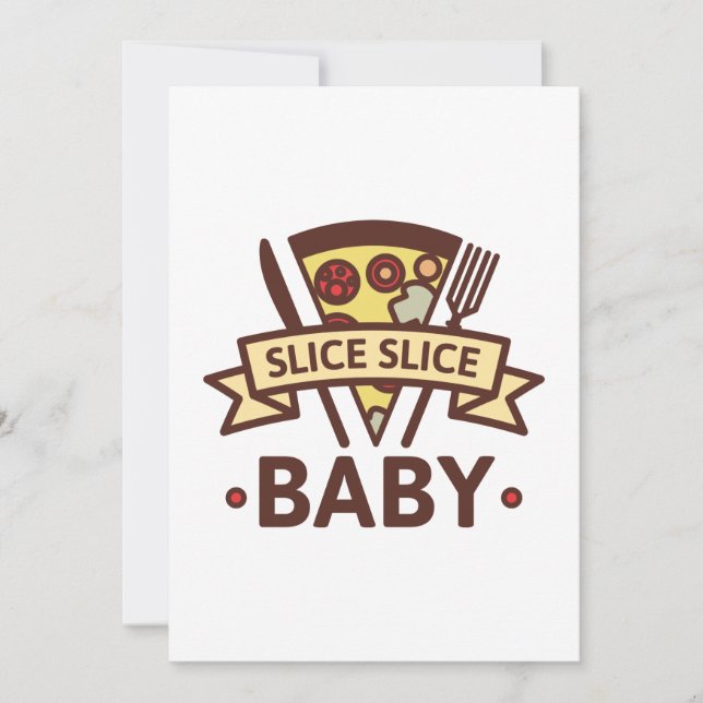 Slice Slice Baby Dankeskarte (Vorderseite)