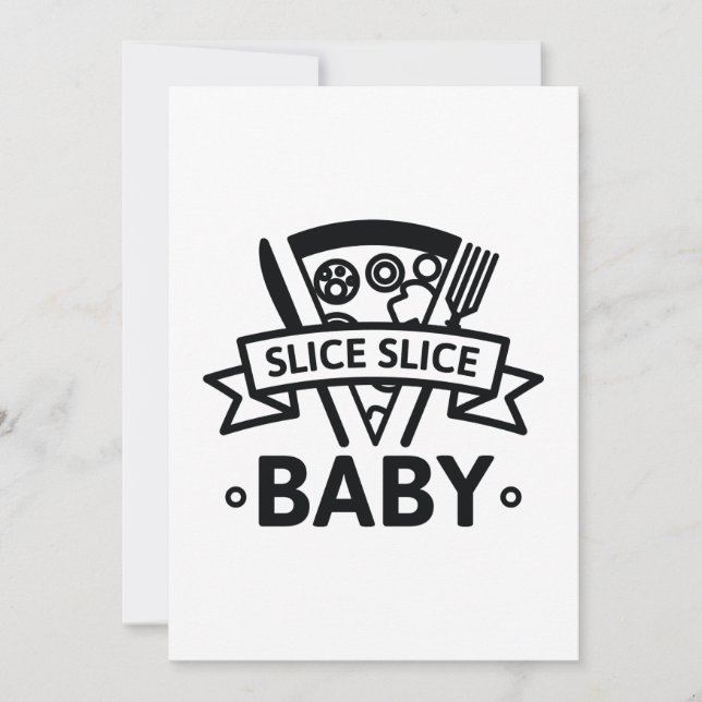 Slice Slice Baby Dankeskarte (Vorderseite)