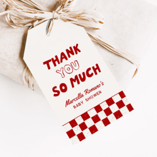 Slice Slice Baby Italienische Rote Pizza Geschenk Geschenkanhänger