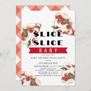 Slice Slice Baby Pizza Baby Dusche Einladung