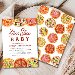 Slice Slice Baby Pizza Baby Dusche Einladung