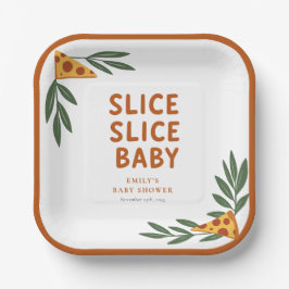Slice Slice Baby Pizza Baby Dusche Pappteller