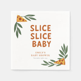 Slice Slice Baby Pizza Baby Dusche Serviette