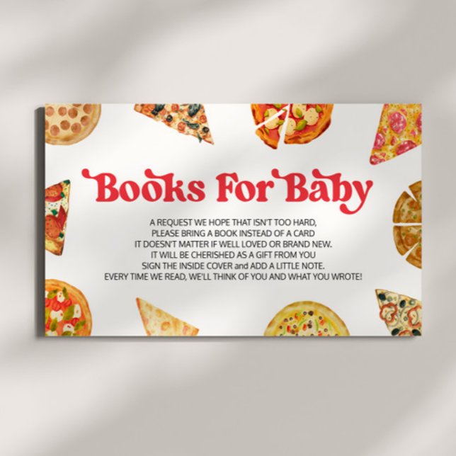 Slice Slice Baby! Pizza Baby Showbücher für Baby Begleitkarte (Von Creator hochgeladen)