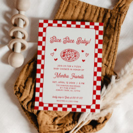 Slice Slice Baby Pizza Baby Shower Einladung