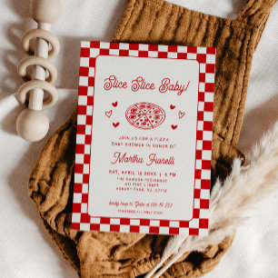 Slice Slice Baby Pizza Baby Shower Einladung