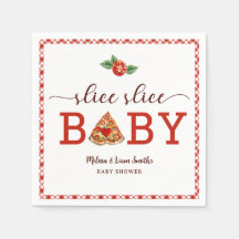 Slice Slice Baby Pizza Baby Shower Napkins - Fun F