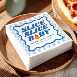 Slice Slice Baby Pizza Baby Shower Serviette