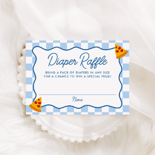 Slice Slice Baby Pizza Baby Shower Windel-Raffel Begleitkarte