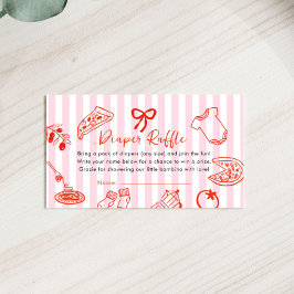Slice Slice Baby Shower Windel-Raffle Begleitkarte