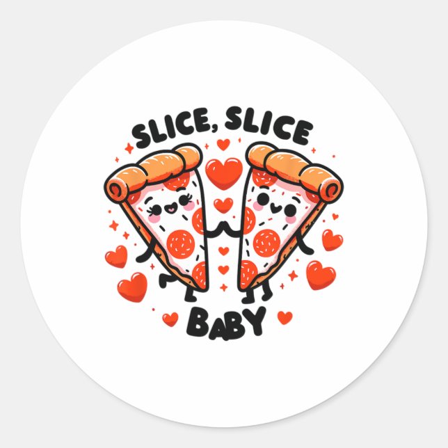 Slice Slice By Valentine  Runder Aufkleber (Vorderseite)