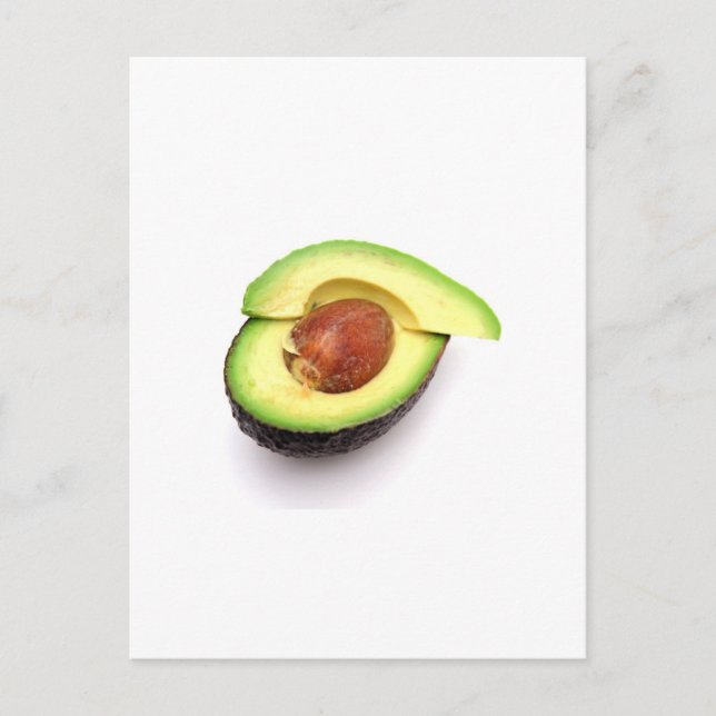 Sliced Open Avocado Postkarte (Vorderseite)