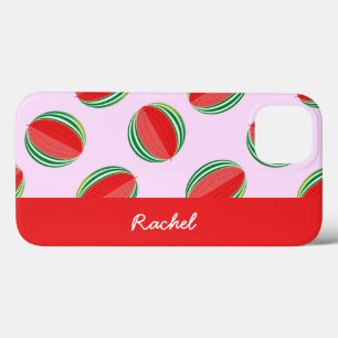 Sliced watermelon pattern on pink Case-Mate iPhone hülle