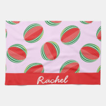 Sliced watermelon pattern on pink