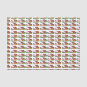 Slices Ham Holiday Weihnachtsessen Abendessen Tiss Seidenpapier