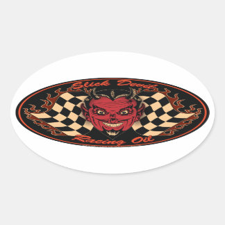 Slick Devil Motoröl Aufkleber