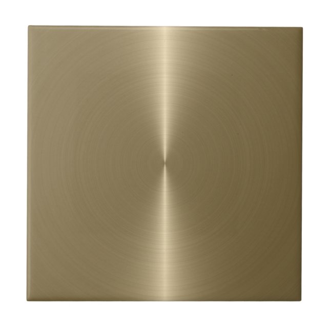 Slick Metallische Imitat Gold Stainless Steel Look Fliese (Vorderseite)