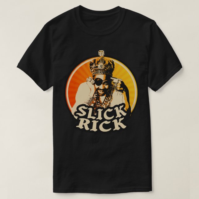 Slick Rick 80er 90s Hip Hop T-Shirt (Design vorne)