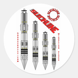 Slickline Stecker, Aufkleber, Runder Aufkleber