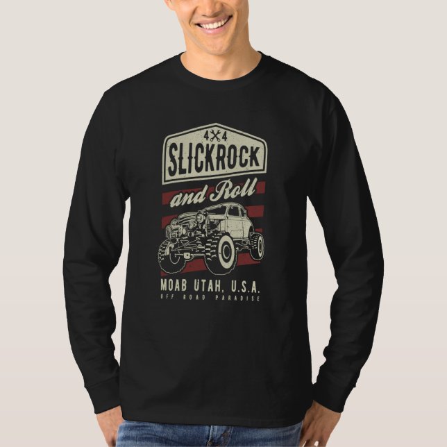 Slickrock and Roll Moab Utah Offroad Rock Crawler  T-Shirt (Vorderseite)