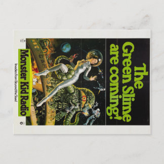 Slide Monster aus der Monster-Kid-Radio-Postkarte Postkarte