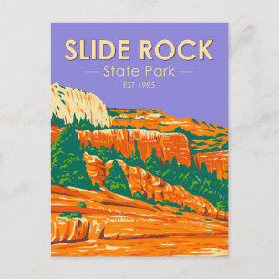Slide Rock State Park Arizona Vintage auf Deutsch Postkarte