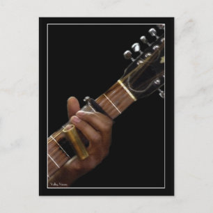 Slidin' die Blues Postkarte