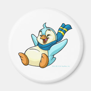 Sliding blue Bruce Magnet