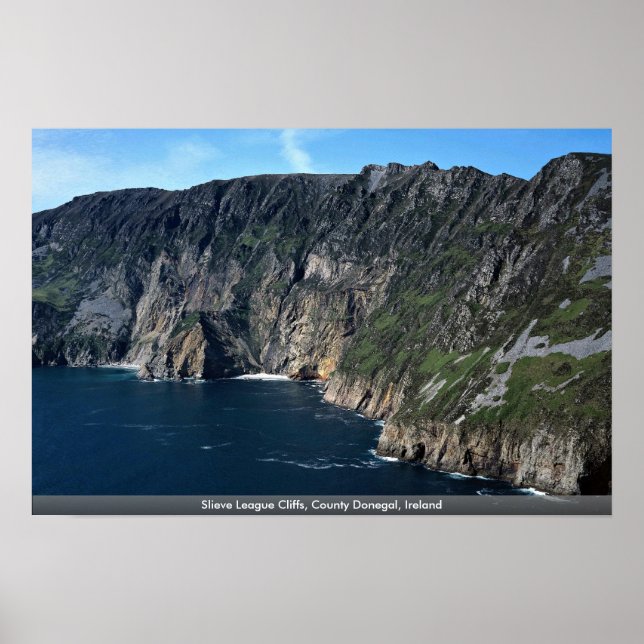 Slieve League Cliffs, Landkreis Donegal, Irland Poster (Vorne)
