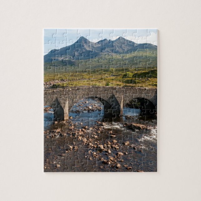 Sligachan Bridge, Insel Skye, Schottland Puzzle (Vertikal)