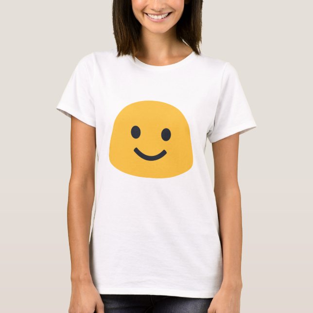 Slight Smile Emoji T-Shirt (Vorderseite)