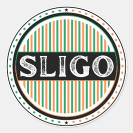Sligo City Pride Emblem – Irish Identity Runder Aufkleber