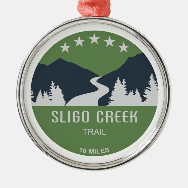 Sligo Creek Ornament Aus Metall (Vorne)