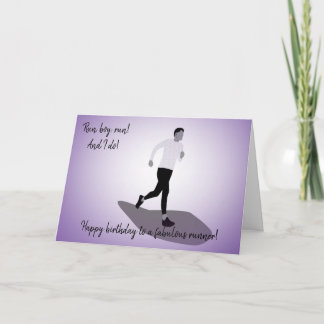 Slim Boy Runner Geburtstag Karte