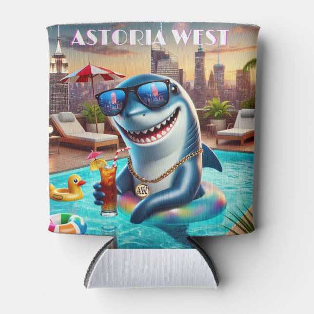 Slim Can Cooler Shark Aries Zodiac AW Dosenkühler (Vorderseite)