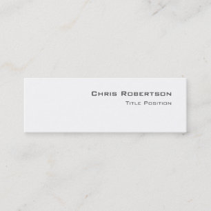Slim Schwarz-weiß Charming Business Card Mini Visitenkarte