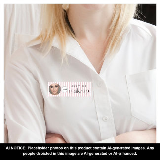 Slim Stripes Beauty Professional MUA Foto Qr Namensschild