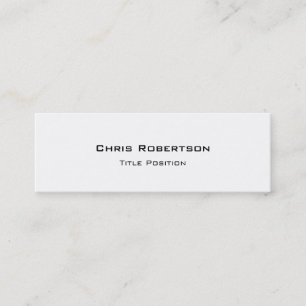 Slim Trendy Schwarz-weiß Charming Business Card Mini Visitenkarte