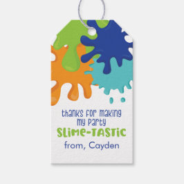 Slime Birthday Party Fevor Tags Slime-Tastic Geschenkanhänger