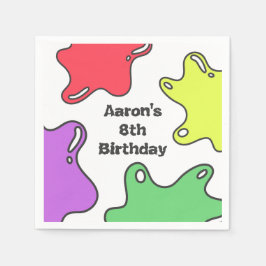 Slime Birthday Party Serviette