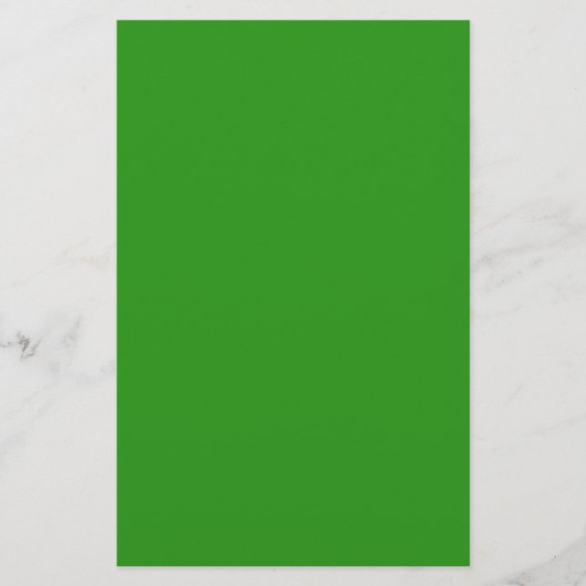 Slimy Green Solid Color Briefpapier (Vorderseite)