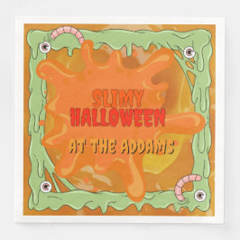 Slimy Halloween Napkin Serviette