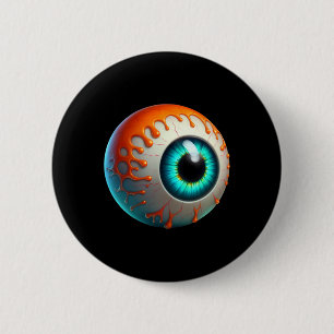 Slimy Human Eyell Creepy Halloween Funny Lazy Hall Button