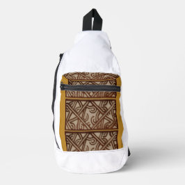 Sling Bag with Unique Gold Design