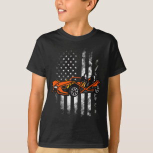 Slingshot Car American USA Flag 4. Juli T-Shirt