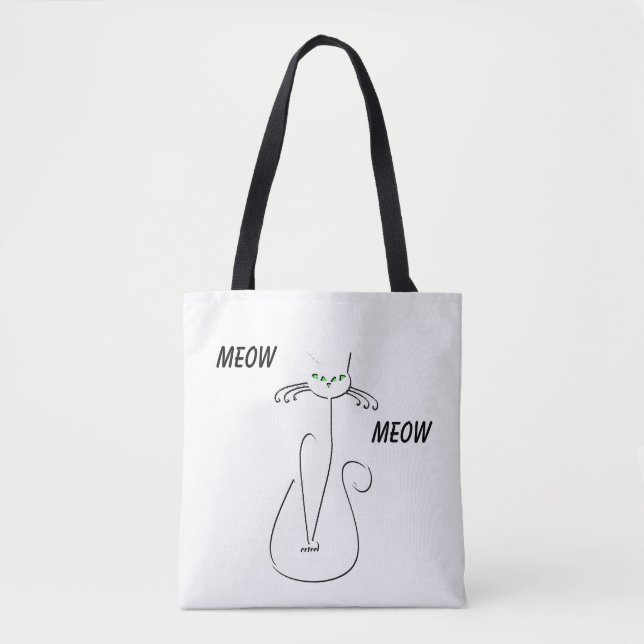 Slinky Black Cat Meow Meow Meow Custom Text Green  (Vorderseite)