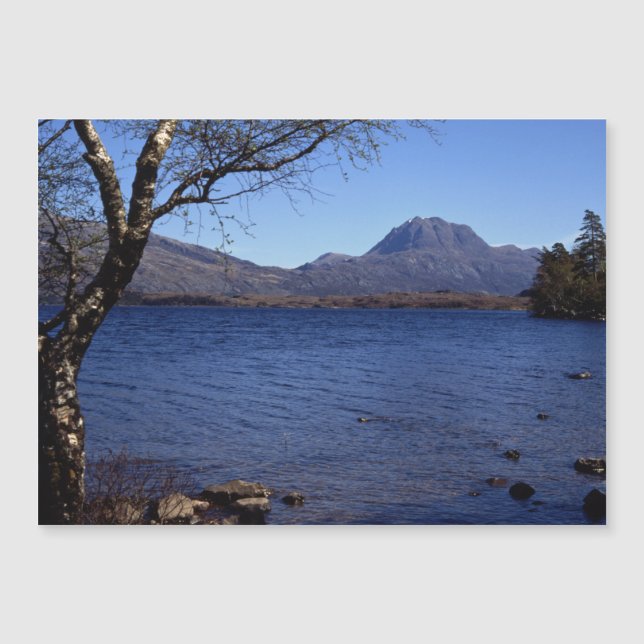 Slioch Loch Maree Wester Ross Scotland Magnetkarte (Vorderseite)