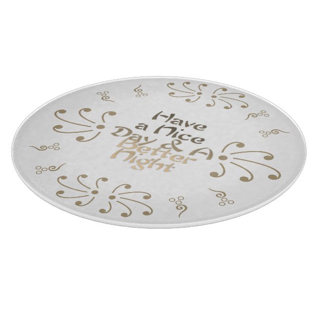 Slip mit Style: Schöne Nacht und eine bessere Nach Schneidebrett (Ecke)